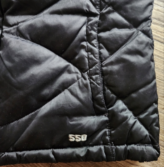 The North Face Women's Large 550 Fill Goose Down Puffer Vest Black Quilted - Picture 4 of 9
